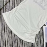 2025年6月18日入荷春夏新作Chrome hearts斜め肩 半袖 Tシャツ ファッション/誕生日プレゼント/贈り物 can工場