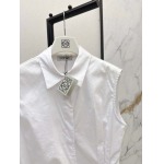 2025年6月18日入荷春夏新作LOEWEノースリーブのシャツファッション/誕生日プレゼント/贈り物 can工場