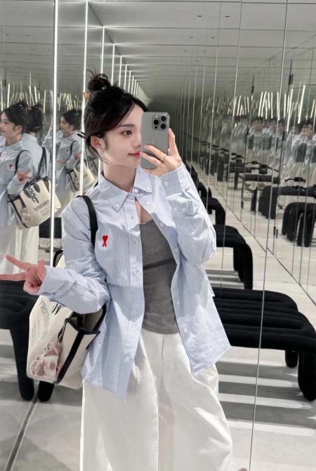 2025年6月18日入荷春夏新作Ami長袖 シャツファッショ...