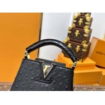 2025年7月10日入荷新作M83115 CAPUCINES  16x11.3x6.5極品/正規品同様/人気/革/バッグルイヴィトン/CX工場