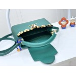 2025年7月10日入荷新作m23766cacines bb flower crown   taurillon monogram Iv:21x14x8cm極品/正規品同様/人気/革/バッグルイヴィトン/CX工場