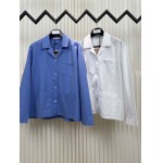 2025年8月6日入荷新作 MIU MIUシャツ原版復刻人気で【极品】/正規品と同じサイズ/DW工場XS-L