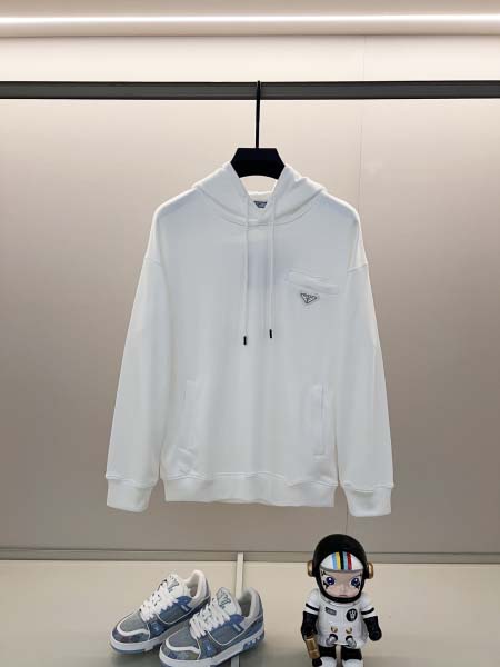 2025年8月27日秋冬入荷新作Pradaパーカー高品質安い...