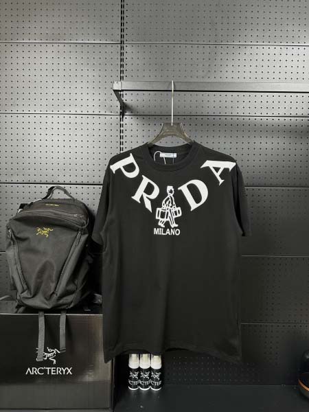 2025年8月28日秋冬入荷新作Prada半袖Tシャツ高品質...