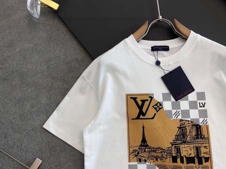 2025年9月3日入荷 新作Louis Vuitton半袖 tシャツ高級なプレゼント/誕生日プレゼント/高品質/メンツ/記念品/ wenzhou工場