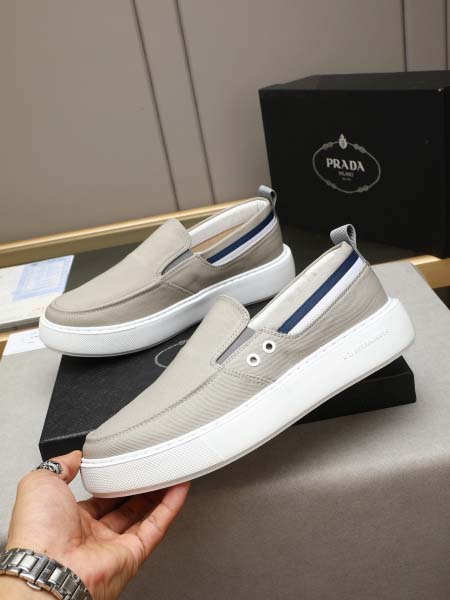 2025年9月19日入荷新品PRADAカジュアルシューズ/スニーカー｜メンズ靴人気本革製ギフト/誕生日/XG工場