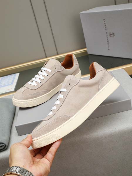 2025年9月19日入荷新品Brunello Cucinelliカジュアルシューズ/スニーカー｜メンズ靴人気本革製ギフト/誕生日/XG工場