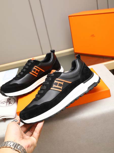 2025年9月19日入荷新品Hermesカジュアルシューズ/スニーカー｜メンズ靴人気本革製ギフト/誕生日/XG工場
