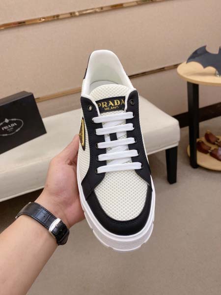 2025年9月22日入荷新品Pradaカジュアルシューズ/スニーカー｜メンズ靴人気本革製ギフト/誕生日/TL工場