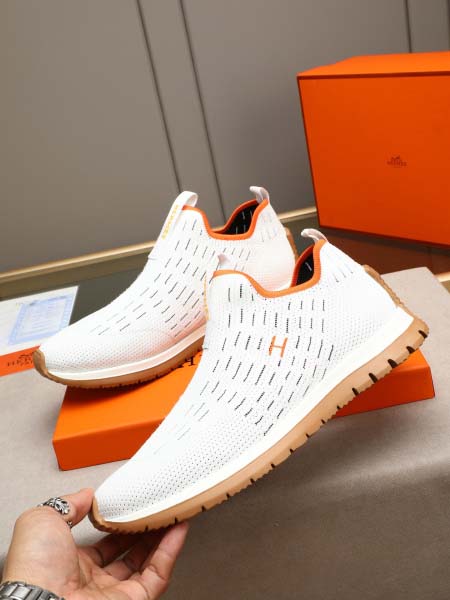 2025年9月23日入荷新品Hermesカジュアルシューズ/スニーカー｜メンズ靴人気本革製ギフト/誕生日/TL工場