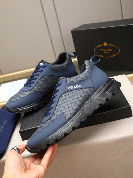 2025年9月23日入荷新品Pradaカジュアルシューズ/スニーカー｜メンズ靴人気本革製ギフト/誕生日/TL工場