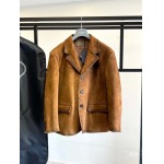 2025年9月24日入荷秋冬新作Pradaジャケット本革高級品/Su工場