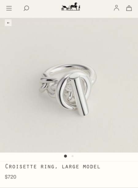 2025年9月25日入荷新品HERMES指輪ギフト/誕生日/...