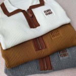 2025年9月26日入荷秋冬新作 miumiuニットのセーターファッション/誕生日プレゼント/贈り物 can工場