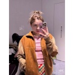 2025年10月14日入荷秋冬新作Miumiu スエードのジッパー付きカーディガンファッション/誕生日プレゼント/贈り物 can工場