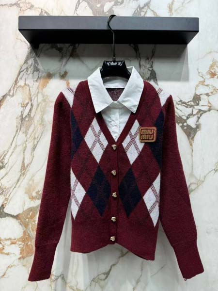 2025年11月18日入荷秋冬新作MIUMIU ニット/セーターファッション/誕生日プレゼント/贈り物 can工場