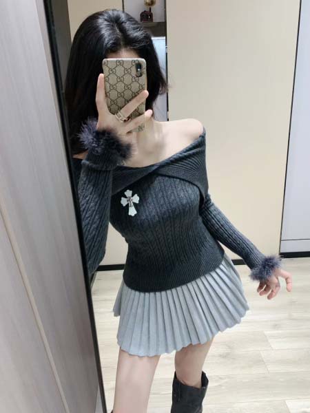 2025年11月23日入荷秋冬新作Chrome heartsセーターファッション/誕生日プレゼント/贈り物 can工場