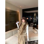 2025年11月18日入荷秋冬新作豹柄の毛並みの詰襟のベスト ファッション/誕生日プレゼント/贈り物 can工場