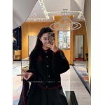 2025年11月18日入荷秋冬新作Vivienne セーター+マフラー ファッション/誕生日プレゼント/贈り物 can工場