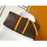 2025年12月9日入荷Louis Vuitton バッグM12634 M12633 M12629 M12630 Keepall Bandoulière 50 Monogram Macassar50.0 x 29.0 x 23.0  高品質