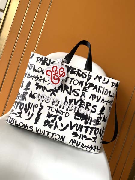 2025年12月9日入荷Louis Vuitton バッグM40797 Shopper Tote Damier Pharrell Williams Nigo LVvers Nigo 40.0 x 32.0 x 16.0高品質新作/誕生日プレ