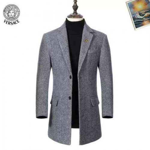 2026年1月4日Versace新作秋冬のダッフルコートに厚手のロングスーツビジネス紳士人気商品/TY工場