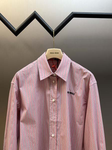 2026年1月23日新作Miu Miuシャツ高品質人気商品/誕生日プレゼント/FF工場