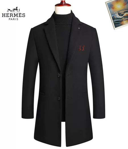 2026年1月4日Hermes新作秋冬のダッフルコートに厚手...