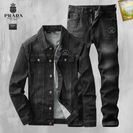 2026年1月8日Prada 新作デニムの上下スーツ人気商品...