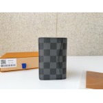2026年1月12日新作高品質Louis Vuitton財布N40838， Damier Graphite  11.1× 7.5 cm /GQ工場