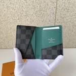 2026年1月12日新作高品質Louis Vuitton財布N40838， Damier Graphite  11.1× 7.5 cm /GQ工場