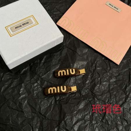 2026年2月5日入荷新品miumiuヘアピンギフト/誕生日...