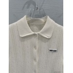 2026年2月26日入荷早春新作MiuMiu ニットカーディガン  ファッション/誕生日プレゼント/贈り物 can工場