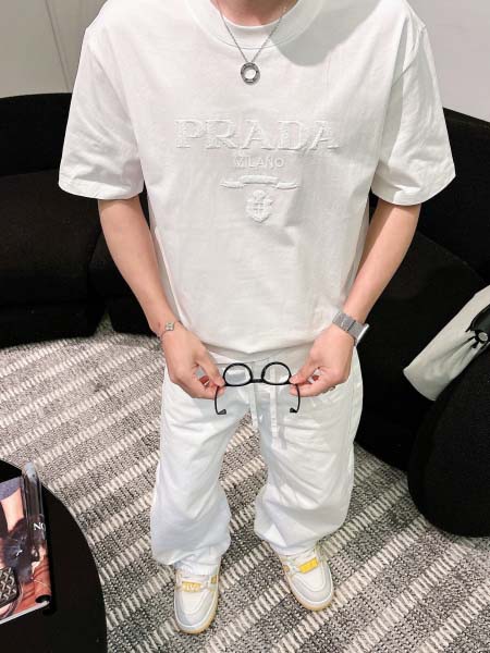 2026年3月28日入荷新作Prada半袖Tシャツ春夏高品質超厳選★入手困難/LD工場