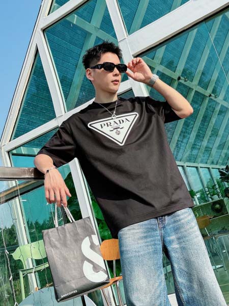 2026年3月31日入荷新作Prada半袖Tシャツ春夏高品質超厳選★入手困難/LD工場