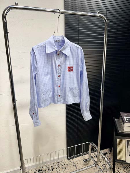 2026年3月6日入荷早春新作 Miumiuシャツファッショ...