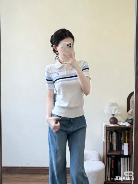 2026年3月6日入荷早春新作Chanelニット半袖女性用フ...