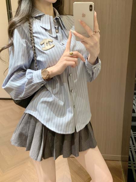 2026年3月6日入荷早春新作Chanelシャツ女性用ファッ...