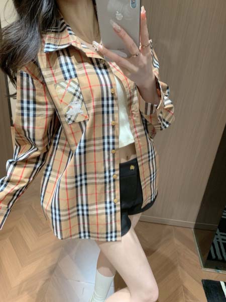 2026年3月6日入荷早春新作Burberryシャツ女性用フ...