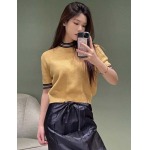 2026年3月6日入荷早春新作Pradaニット半袖女性用ファッション/誕生日プレゼント/贈り物 can工場