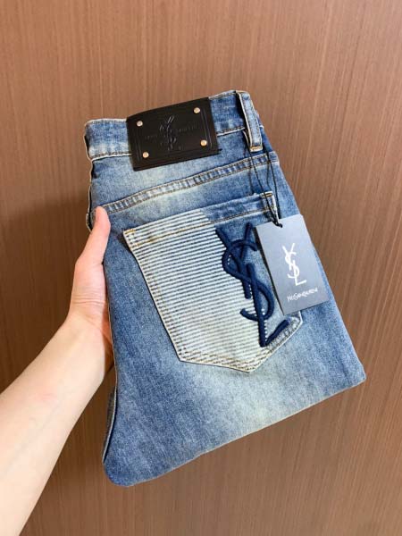 2026年3月18日春夏新作ファッション高品質YSLジーパン...