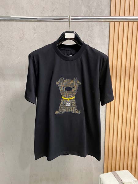 2026年3月19日春夏新作Fendi半袖 tシャツ原版復刻...