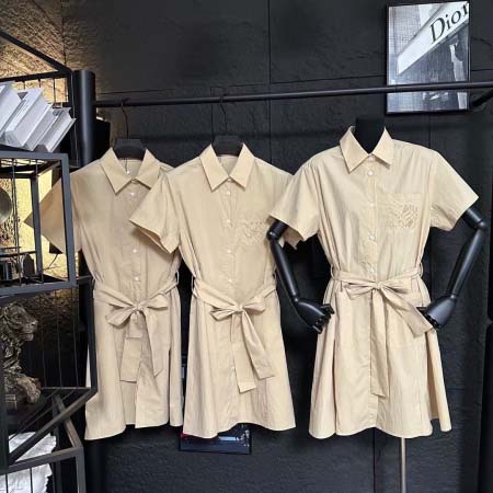 2026年3月21日入荷早春新作Loeweワンピース女性用フ...