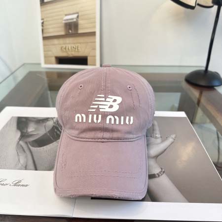 2026年3月22日入荷早春新作Miumiu帽子／野球帽ファ...