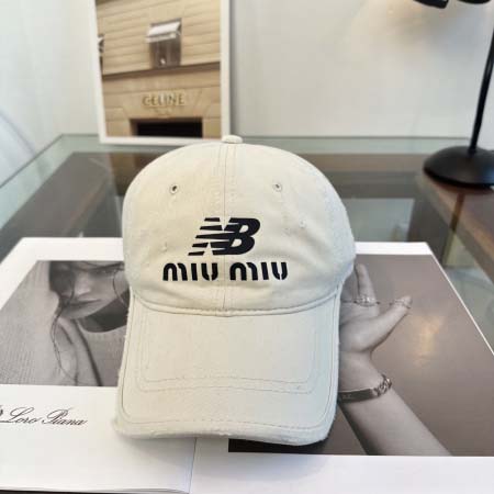 2026年3月22日入荷早春新作Miumiu帽子／野球帽ファ...