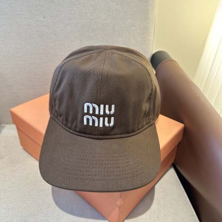 2026年3月22日入荷早春新作MiuMiu帽子／野球帽ファ...