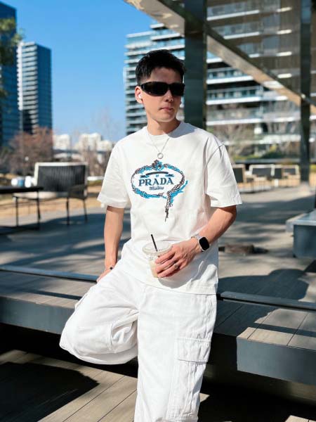 2026年3月31日入荷新作Prada半袖Tシャツ春夏高品質...