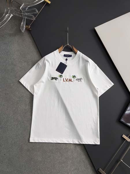 2026年4月7日入荷春夏新作Louis Vuitton半袖 tシャツ高級なプレゼント/誕生日プレゼント/高品質/メンツ/記念品/ wenzhou工場