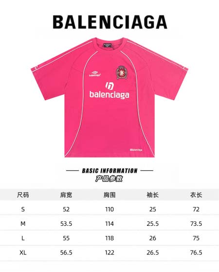 2026年4月13日春夏入荷新作Balenciaga短袖Tシャツ人気商品/BG工場