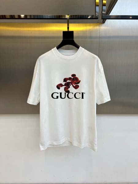 2026年4月16日新作Gucci半袖 tシャツ高品質/誕生日プレゼント/FF工場M-3XL